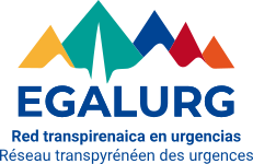 Logo del projecte egalurg. Mostra unes muntanyes de colors sobre un perfil d'electrocardiograma