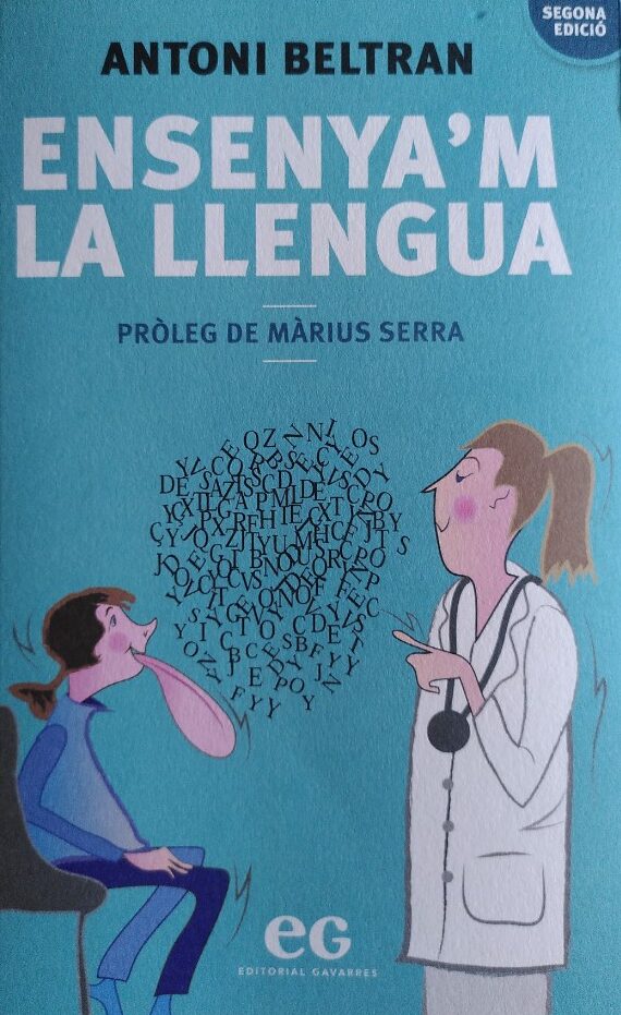 Portada del llibre "Ensenya'm la Llengua", d'en Antoni Beltran