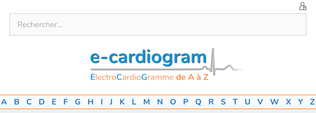 Capçalera del lloc web e-cardiogram.com
