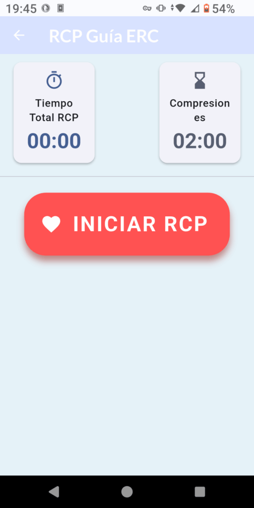 Captura de pantalla de l'aplicació MedQuickUrg
