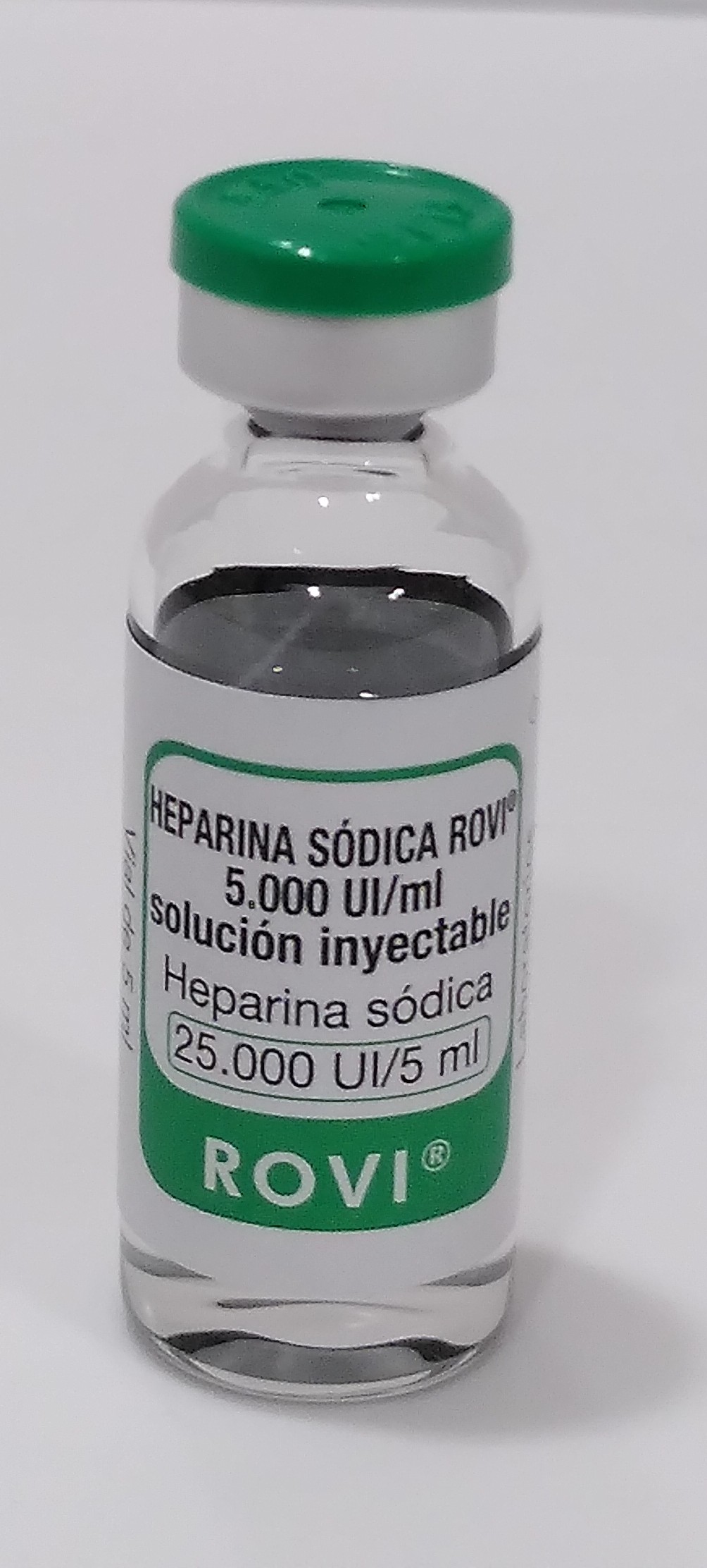 Ampul·la d'heparina sòdica 5000 UI/ml
