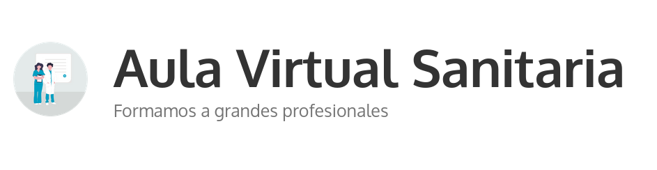 Capçalera del lloc web aulavirtualsanitaria.es