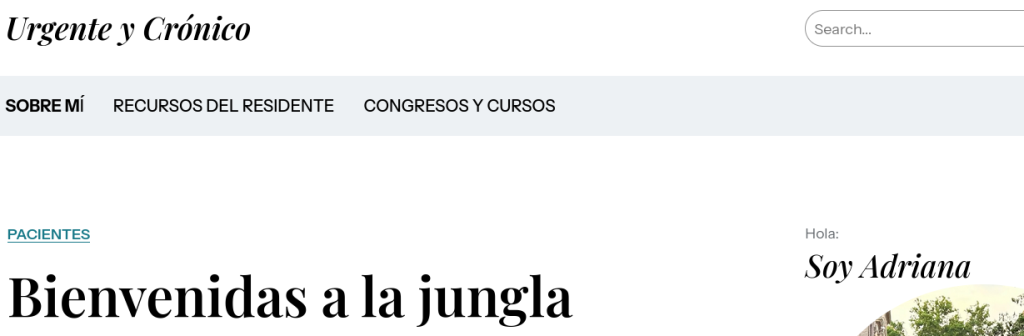 Bàner del blog urgenteycronico.com